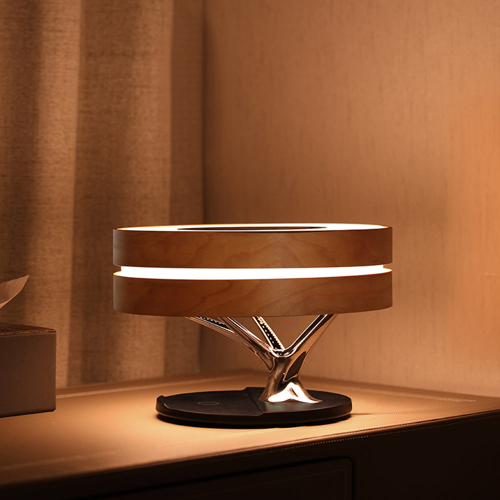 Noctra S20 Smart Lamp — Wireless Charging & Bluetooth Audio