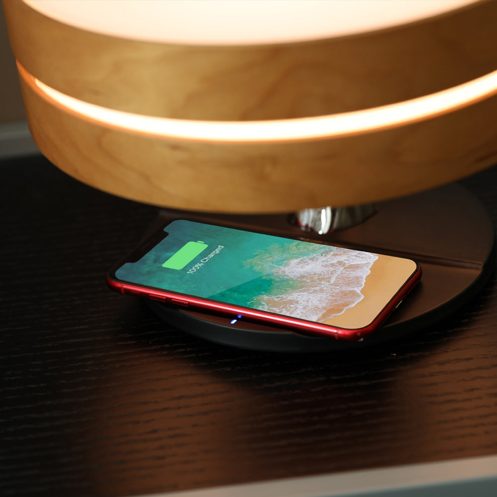 Noctra S20 Smart Lamp — Wireless Charging & Bluetooth Audio