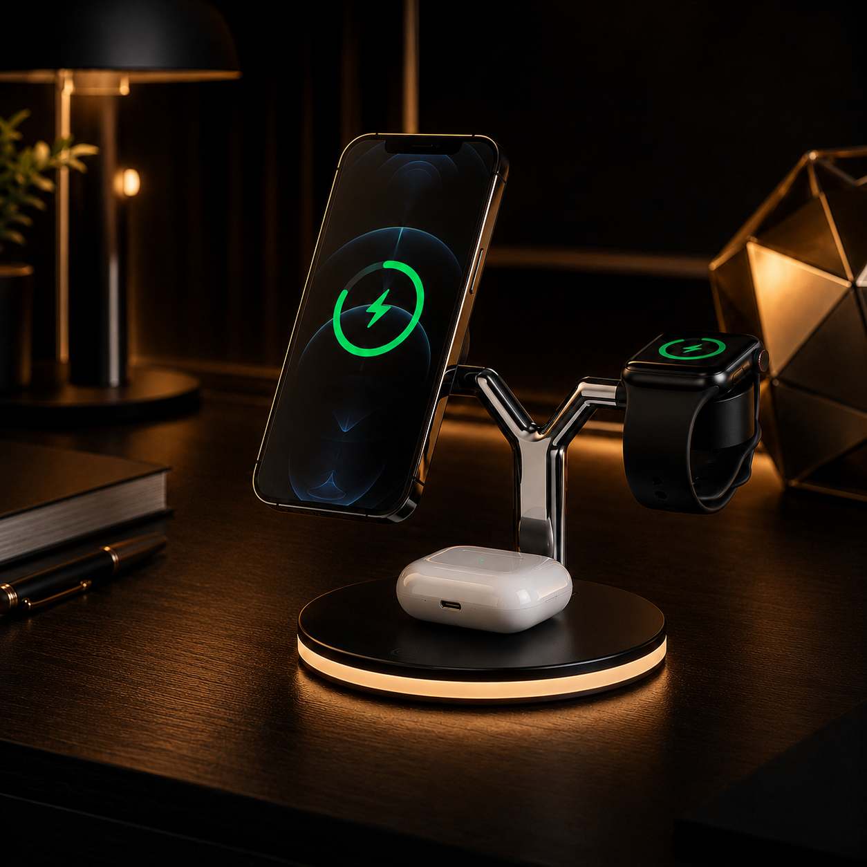 NiteDock 3-in-1 Magnetic Charging Station