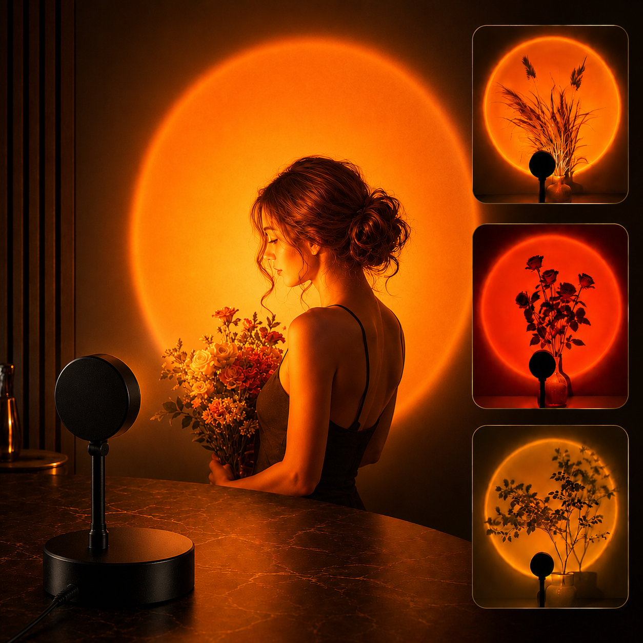 SunsetGlow Projection Lamp